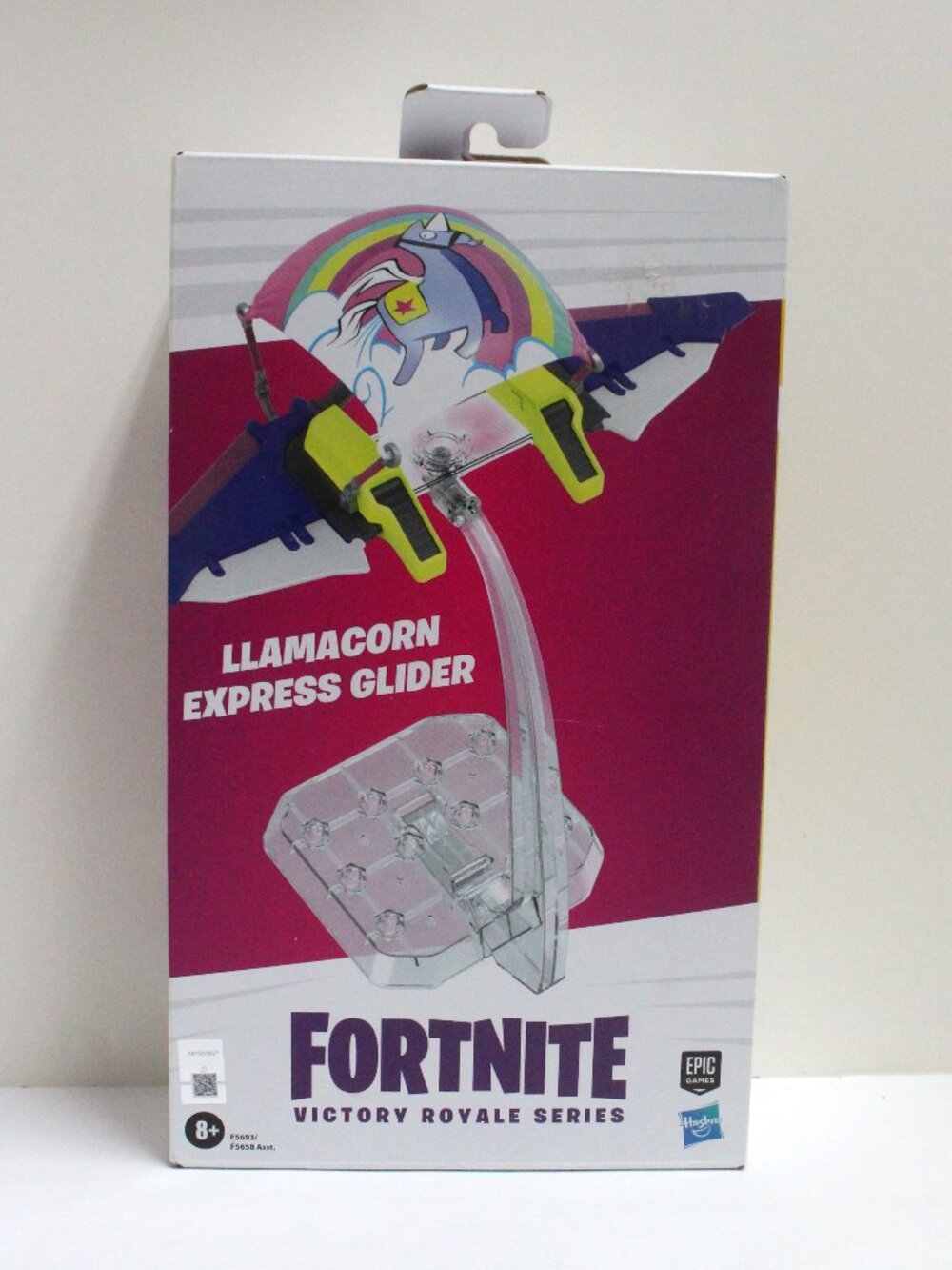 Fortnite Victory Royale Series Llamacorn Express Glider and Display Stand NWT